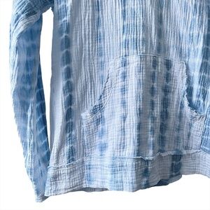 Tie Dye Crinkle Cotton Gauze Shirt